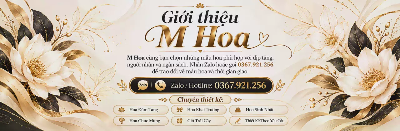 Ảnh bìa Shop hoa tươi Hoàng Mai Nghệ An - Tư vấn mẫu hoa hợp ngân sách